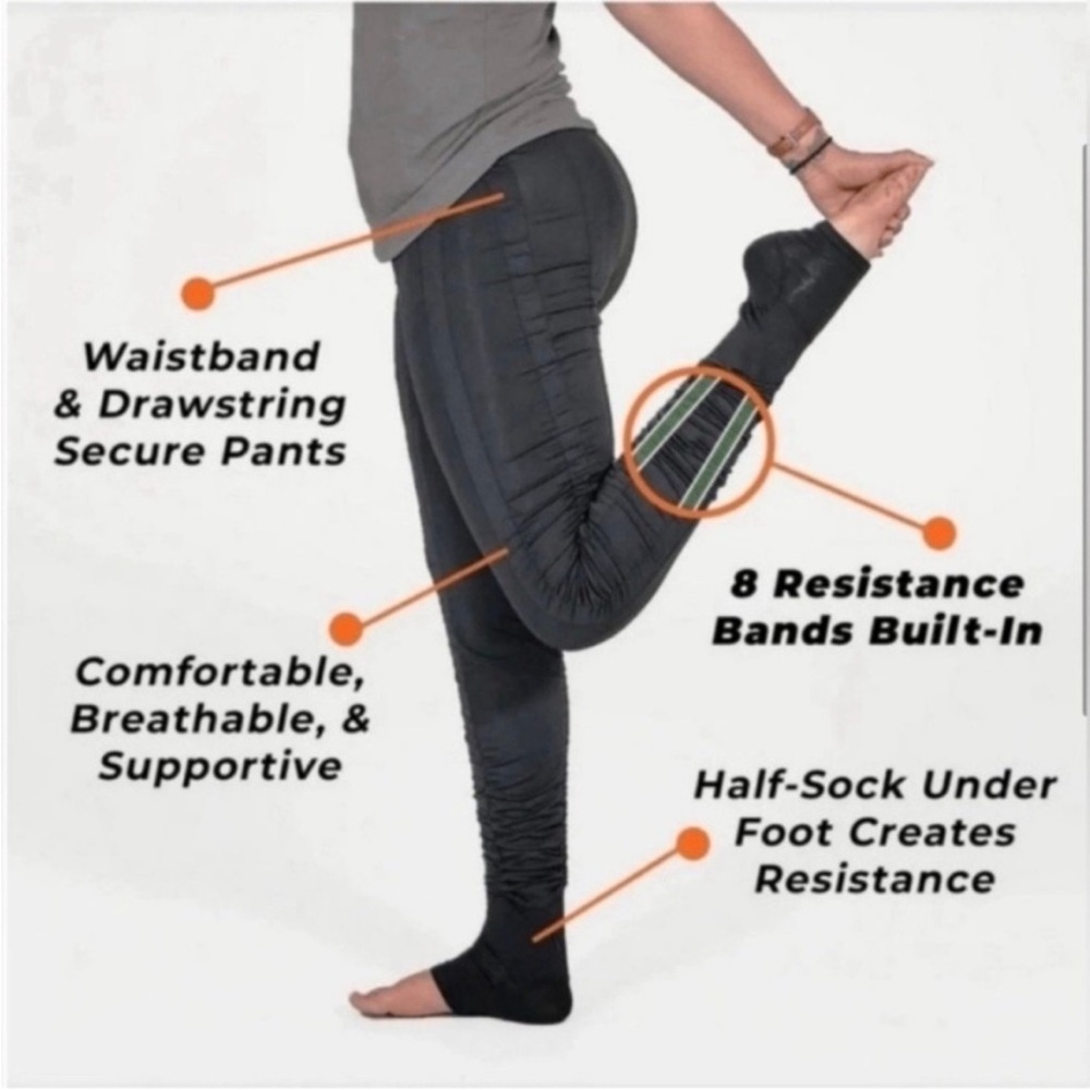AGOGIE Wearable Resistance +20 Black Track Pants UNISEX M